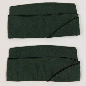 TWO Vintage Men's Army Military Hats Size 6 3/4